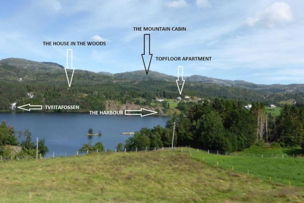 Topfloor Apartment Separate Entranc Nice View Stord Fitjar Exterior foto